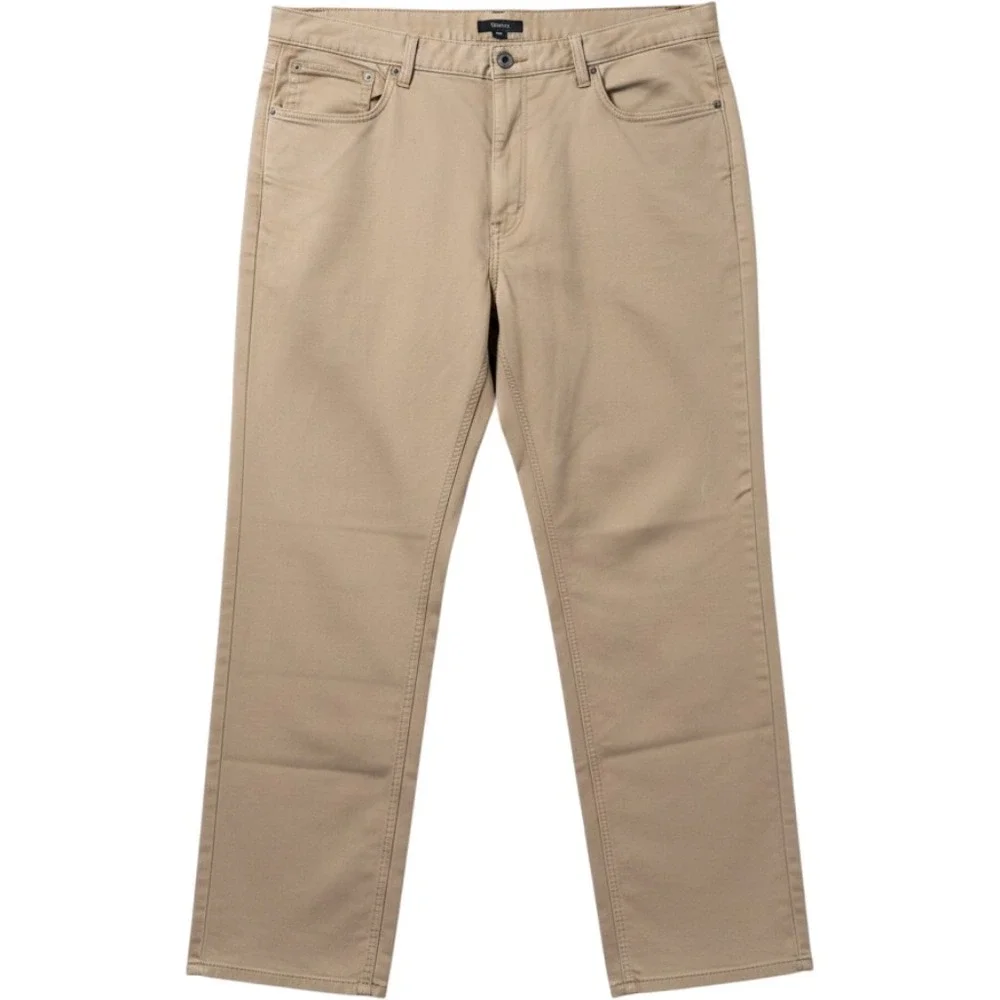 Quince 5-Pocket Pants 40x32 Khaki Tan Straight Leg Stretch Cotton Minimalist